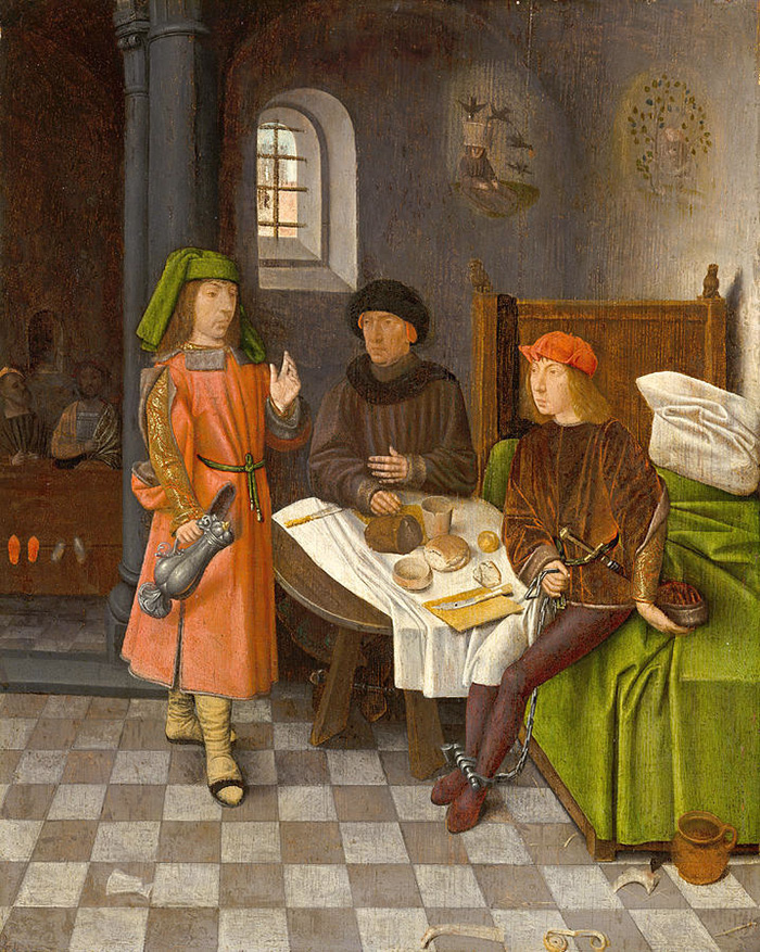 joseph explaining the dreams of the baker and the cupbearer